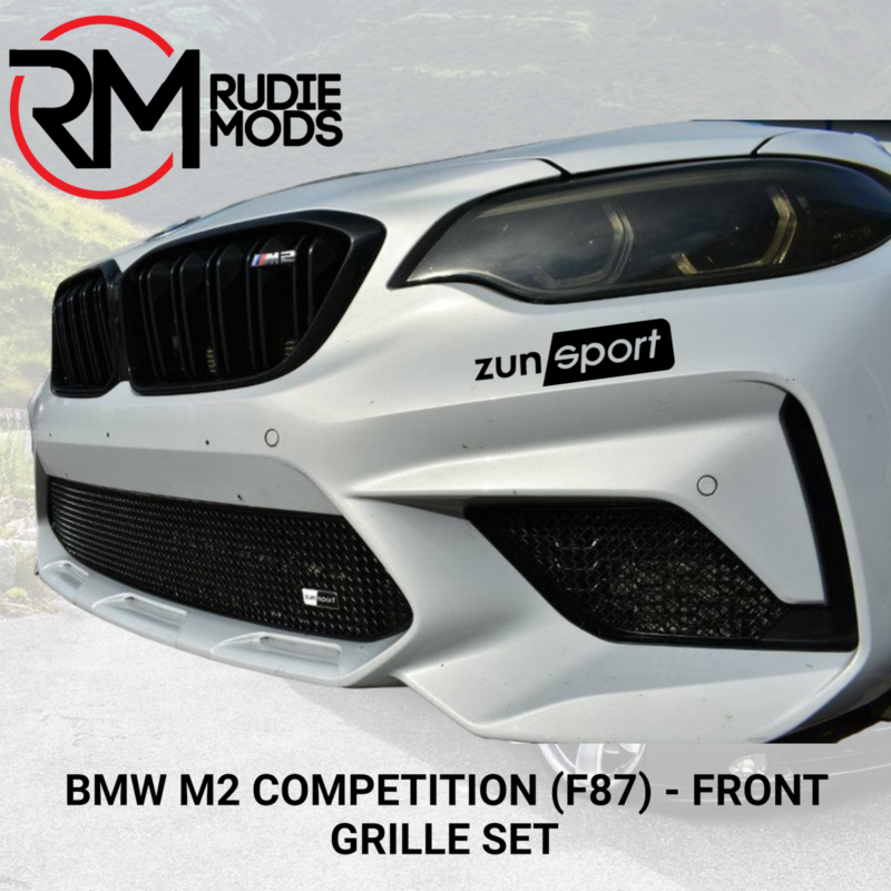 Zunsport Front grille set to fit BMW M2 COMPETITION (F87) BLACK    ZBM83519B