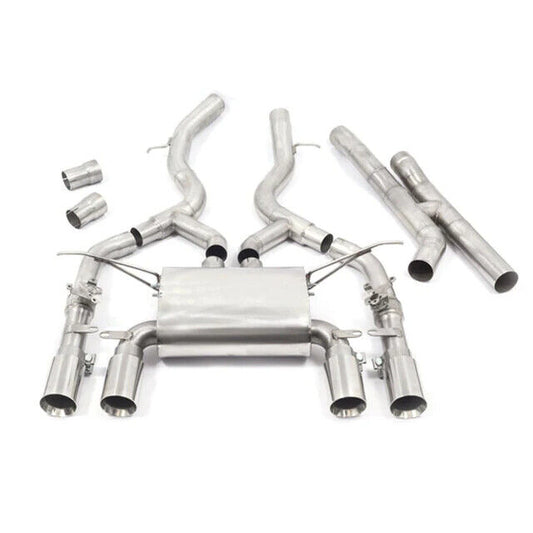 COBRA SPORT BMW M3 F80 3" Valved Secondary Cat Back Performance Exhaust Carbon