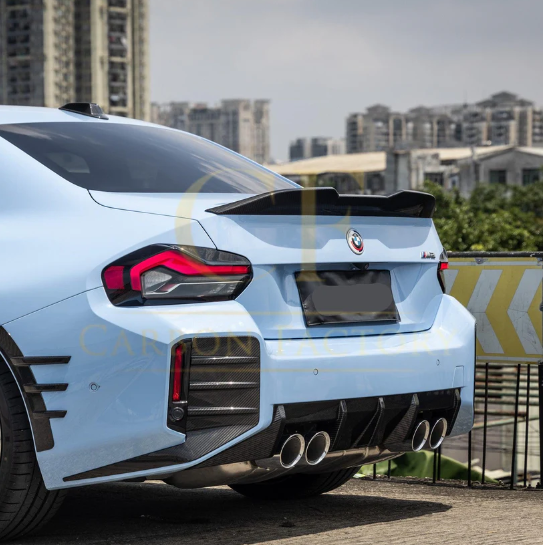BMW G87 M2 G42 2 Series M Performance Style 1 Pre-Preg Carbon Fibre Boot Spoiler