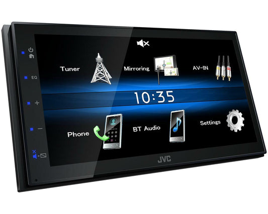 JVC KW-M25BT Double Din Car Stereo FM AUX USB iPod/iPhone Bluetooth Touch Screen