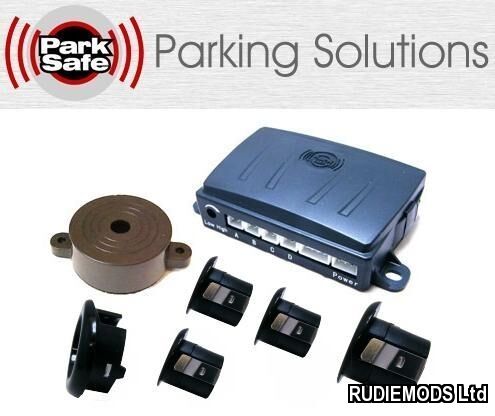 Park Safe PS740M 4 Way 18.5mm Matt Black Parking Reversing Sensor Kit 12v/24v