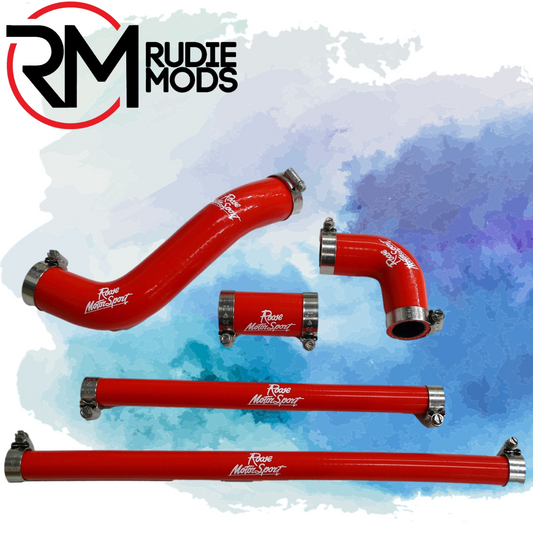 Triumph TR6 Coolant Hose Kit by Roose Motorsport in OE Vintage Cloth Black