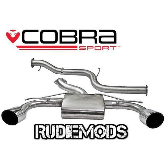 Cobra Sport Ford Focus RS MK2 08-11 Stainless Steel Cat Back System Non Res
