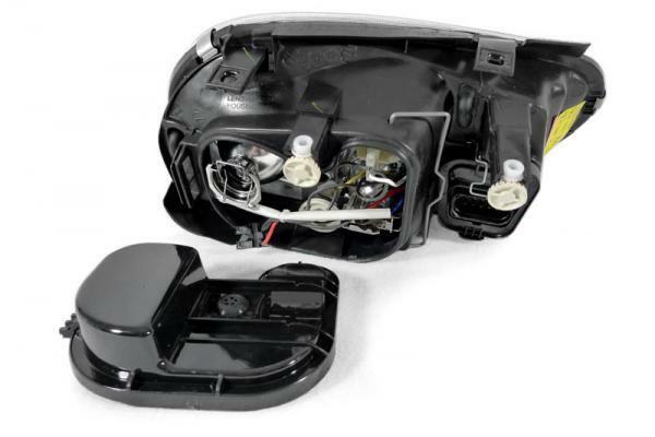 VW Golf Mk4 Black inner R32 Look Projector Headlights with Fogs 1 pair