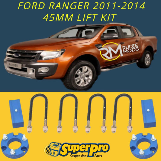 Super Pro TRC168LK Ford Ranger 2011 - 2015 45mm Suspension Lift Kit