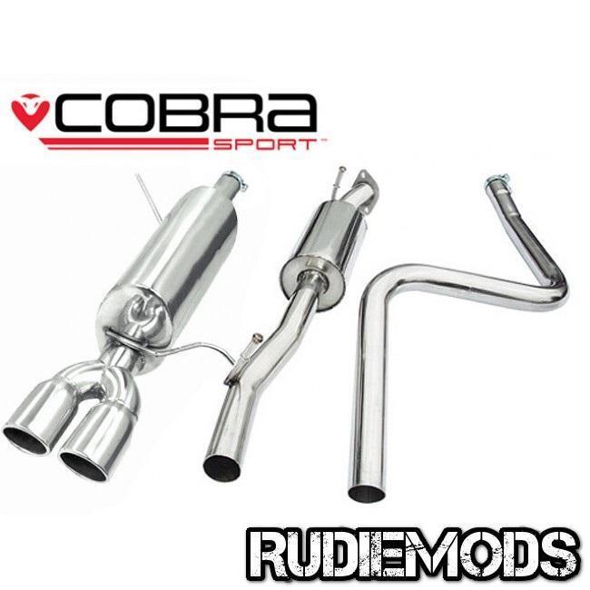 Cobra Sport Ford Fiesta Mk7 08-13 Zetec S Stainless Cat Back System Non Flex