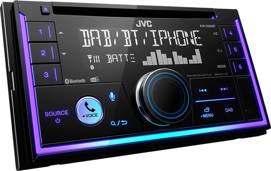 JVC KW-DB95BT 2-DIN Car Stereo with CD Bluetooth DAB+ Amazon Alexa