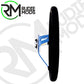 CAR Steering Wheel Horn deep dish MOMO Mod.08 - Blue Spoke/Black Suede 350mm