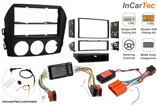 Mazda MX-5 (2005-2009) Single/Double DIN stereo upgrade fitting kit with BOSE