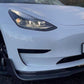 Carbon Fibre Front Splitter V Style Tesla Model 3 2016-Present Carbon Factory