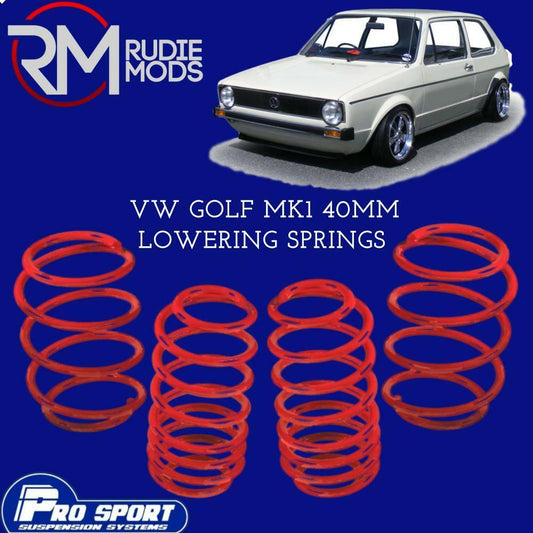 ProSport Lowering Springs for VW Golf MK1 Hatchback Authorised Dealer 120344