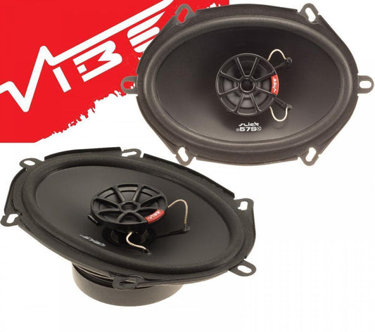 Vibe SLICK57-V7 5"x7" 2 Way Coaxial Car & Van Shelf Audio Speakers - 1 Pair