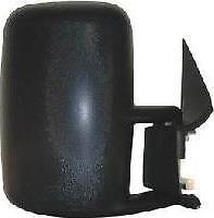 Mercedes Sprinter 95-06 black manual driver wing mirror complete