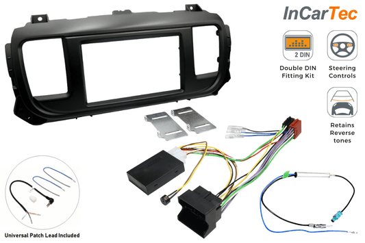 Citroen Dispatch, Peugeot Expert, ProAce (2016 Onward) Double DIN fitting kit