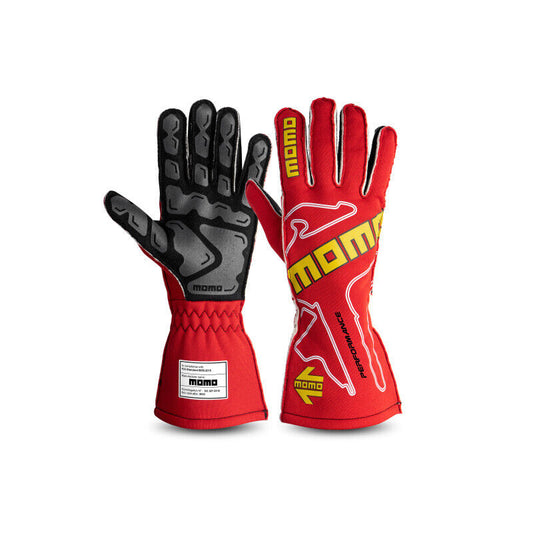 Genuine MOMO Performance Racing Gloves - RED