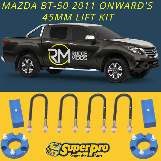 Super Pro TRC168LK Mazda BT-50 2011 On 45mm Suspension Lift Kit