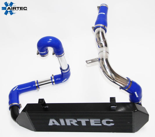 Airtec Vauxhall Astra H 1.9 Diesel Uprated Intercooler - Black Hoses White Logo