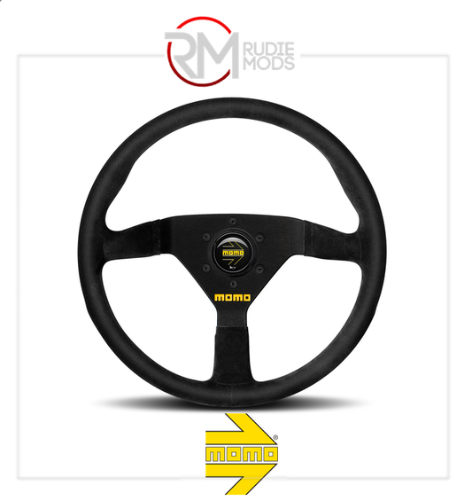 Official MOMO MOD.78 STEERING WHEEL - BLACK SUEDE Ø320mm M11111783321L