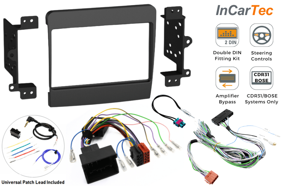 Porsche 911, Boxster, Cayman (2012-16) Double DIN stereo upgrade fitting kit