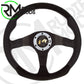 CAR STEERING WHEEL BLACK LEATHER/ALCANTARA MOMO DARK FIGHTER VDKFIGHT35BKR