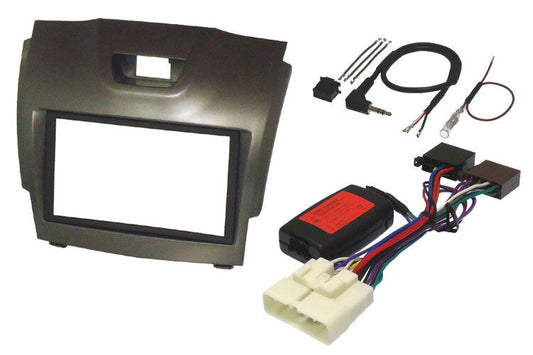 InCarTec FK-799/1 Isuzu D-Max 2012 On Double Din Car Stereo Fitting Kit - GREY