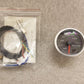 52mm Multi Colour Water Temperature Gauge Clear Lens Black Face Car