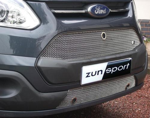 Zunsport Ford Transit Custom 13 On Front Stainless Grille No Parking Sensor hole