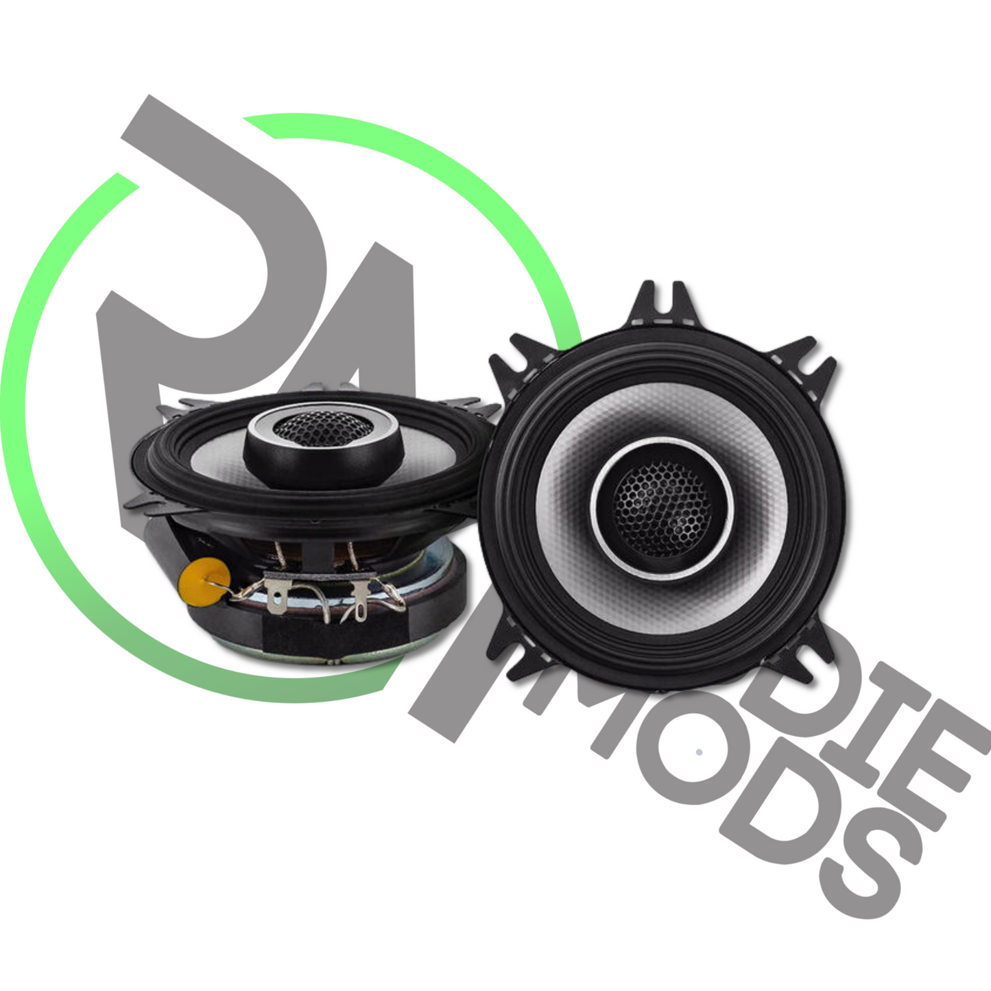 Alpine 4" 45 W Coaxial Speakers S2-S40 PAIR Hi-Res Certified