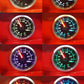 52mm Multi Colour Voltage 8v - 18v Gauge Clear Lens Black Face Car