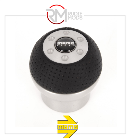 GENUINE MOMO RACE AIRLEATHER ALUMINIUM "S" TYPE GEAR KNOB M15516113311L