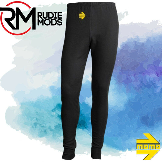 Black Motorsport Long John Trousers MOMO Comfort Tech - karting rallycross rally