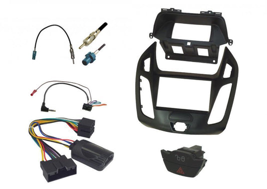 InCarTec FK-936/2 Ford Transit Connect 2014 On Double Din Stereo Fitting Kit