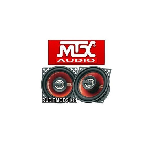 MTX Speakers TR40C Terminator 4" 10cm 2 Way Coaxial Speakers 160w inc grilles