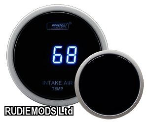 Prosport 52mm Smoked Digital Air Intercooler Intake Temperature Gauge Deg C