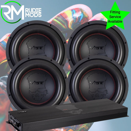 Vibe Deathbass Quad 12" Sub & Amp Package 18000 WATTS!!!