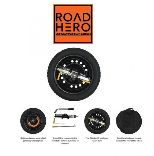 Road Hero R004D Spare Wheel Kit for Mini Countryman 10 - 16 17"x4j 125/80/17