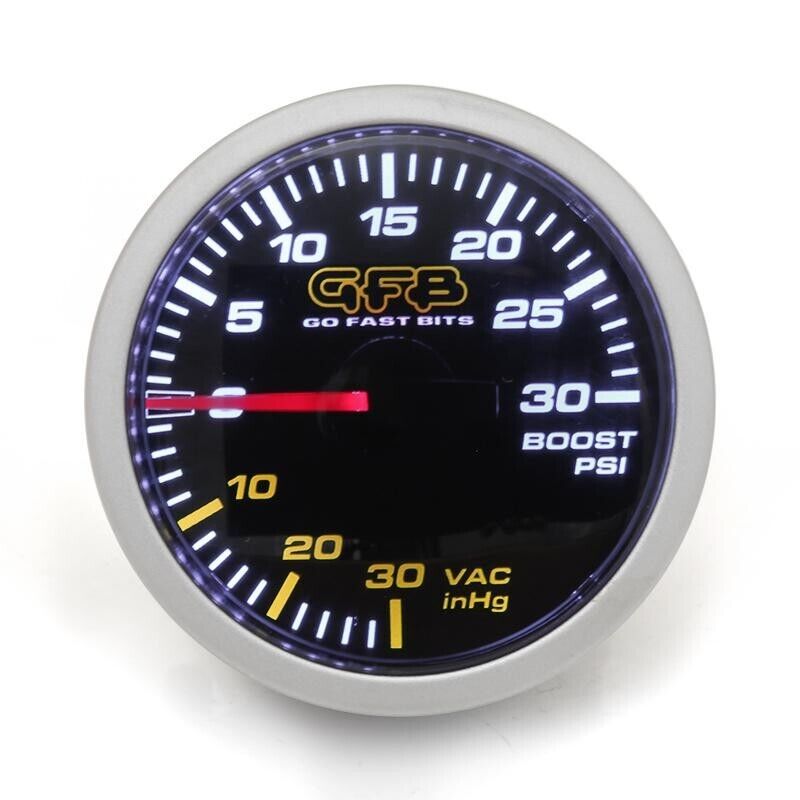 GFB 3730 52mm mechanical 30psi boost pressure gauge.