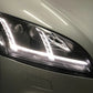 Audi TT 2006-2009 8J Black LED DRL Headlights Sequential Indicator