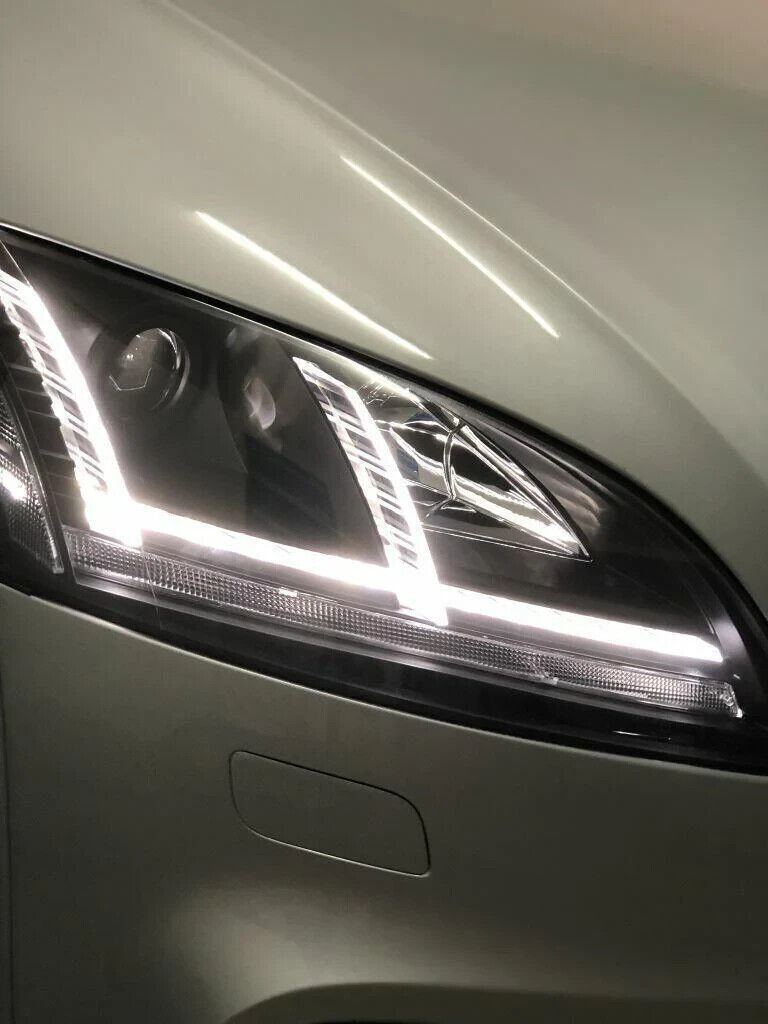 Audi TT 2006-2009 8J Black LED DRL Headlights Sequential Indicator