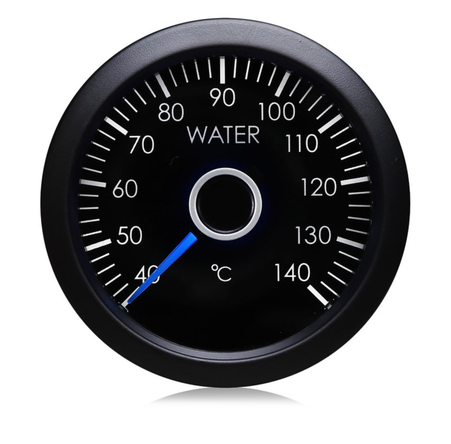 52mm VW Blue Needle Water Temperature Gauge (°C)