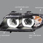 BMW 3 Series E90 and E91 05-08 Black LED 3D DRL Daylight Running Lights Headligh