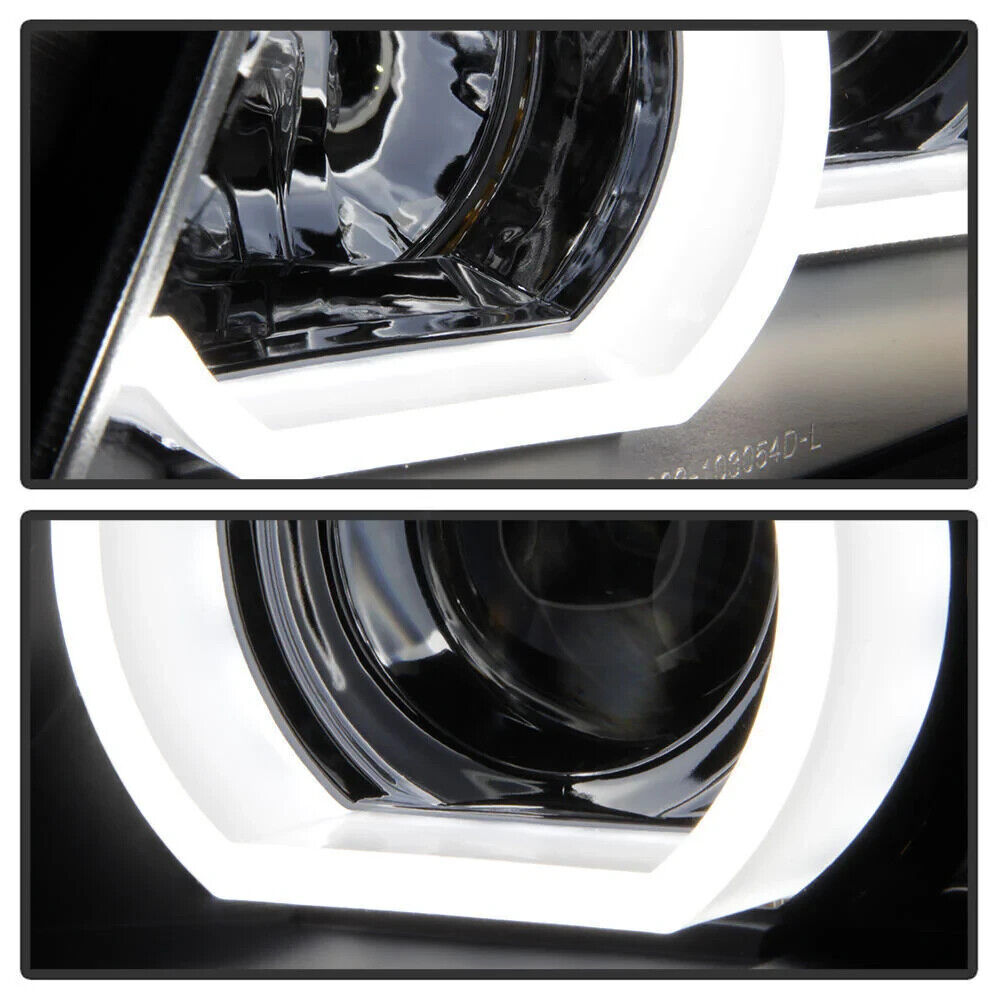 BMW 3 Series E90 and E91 05-08 Black LED 3D DRL Daylight Running Lights Headligh