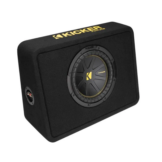 Kicker COMPC 10" SUBWOOFER THIN PROFILE LOADED ENCLOSURE - 2 OHM KA50TCWC102
