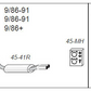 Jetex Exhaust for Audi 80 (B3) 1986-91 Stainless Steel Half System