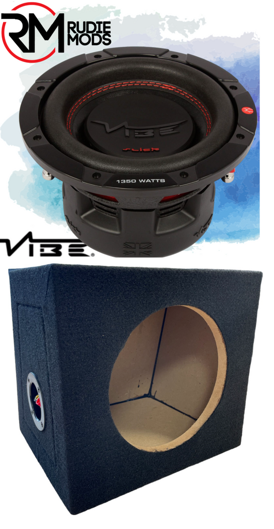 8" Sealed Subwoofer Box Enclosure choice of Plus Edge, Kicker or Vibe Sub