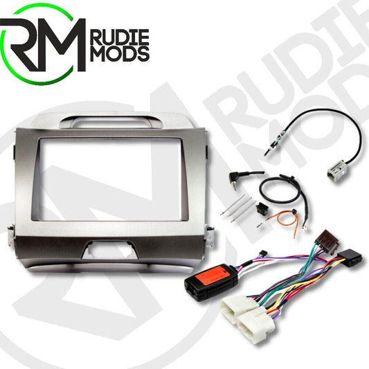 Kia Sportage (10-15) complete stereo upgrade fitting kit W/ Steering Controls