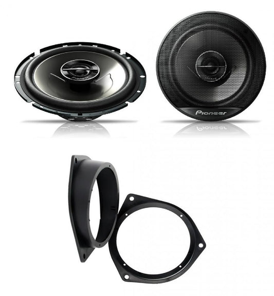 Fiat Croma 2005-2011 Pioneer 17cm Rear Door Speaker Upgrade Kit 240W