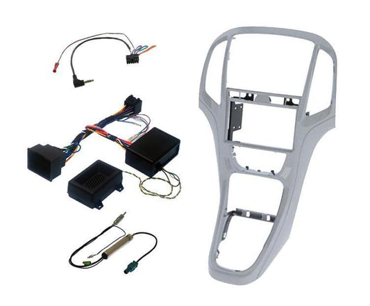 InCarTec FK-891/2 Vauxhall Astra J Double Din Car Stereo Fitting Kit - Silver