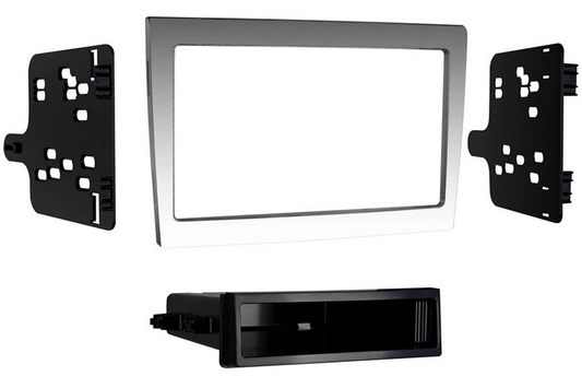 Porsche 911/ Boxster (987/ 997) Single/Double DIN car radio fascia Grey/Silver