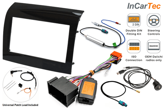 Fiat Ducato (with OEM Daiichi radios) Double DIN motorhome stereo  fitting kit
